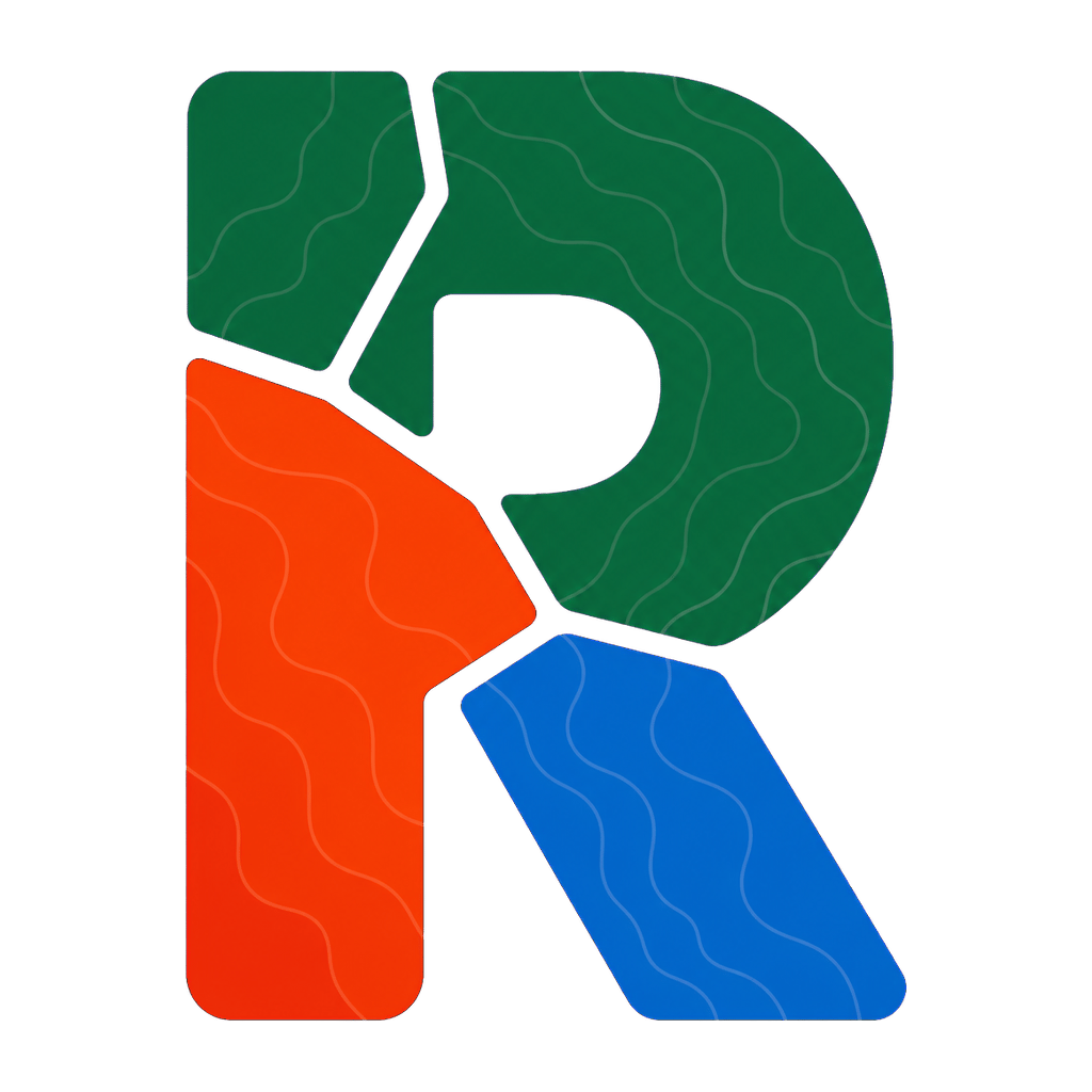 RasterForge logo mark on a light background